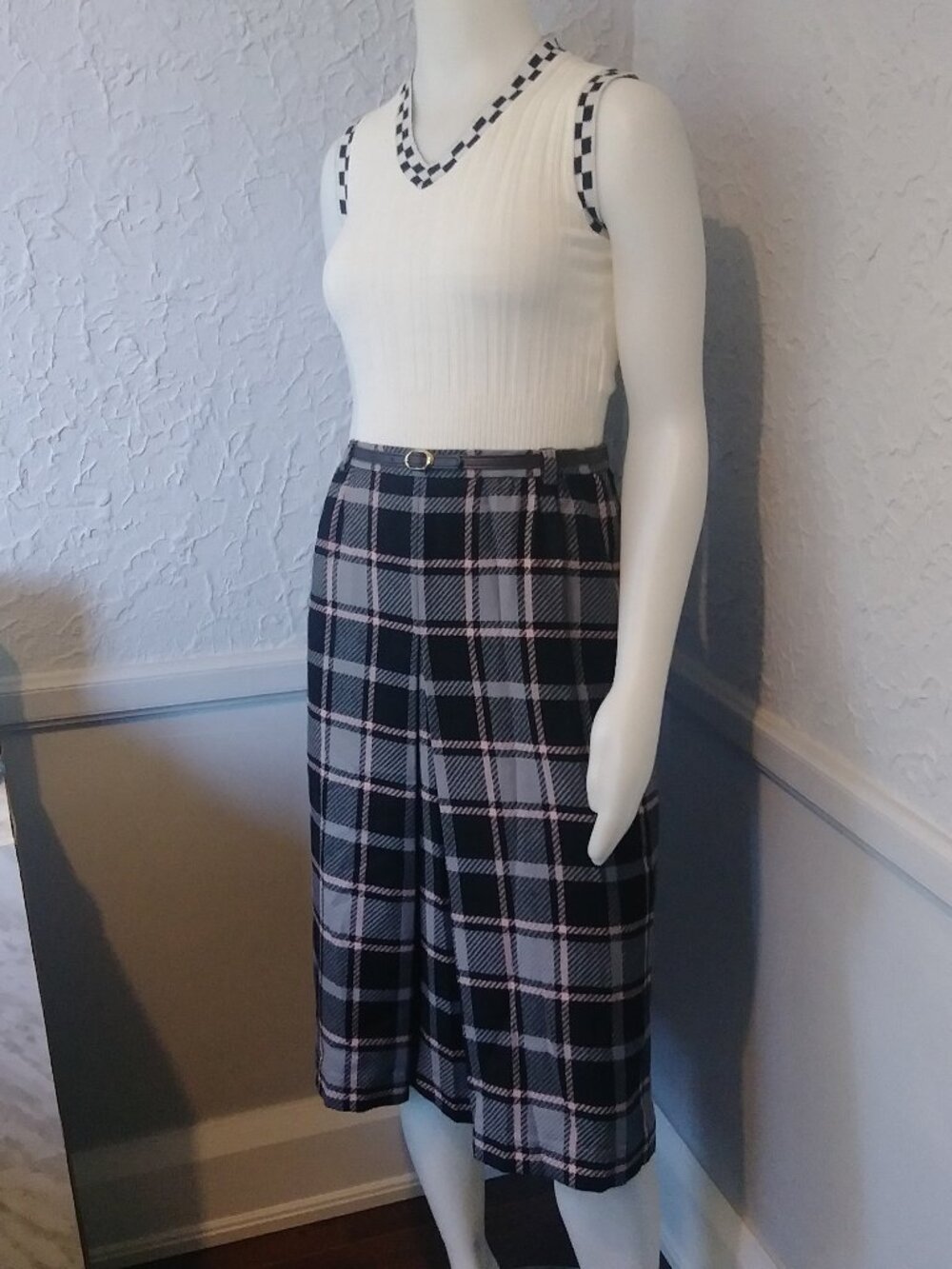 Vintage Plaid Skirt